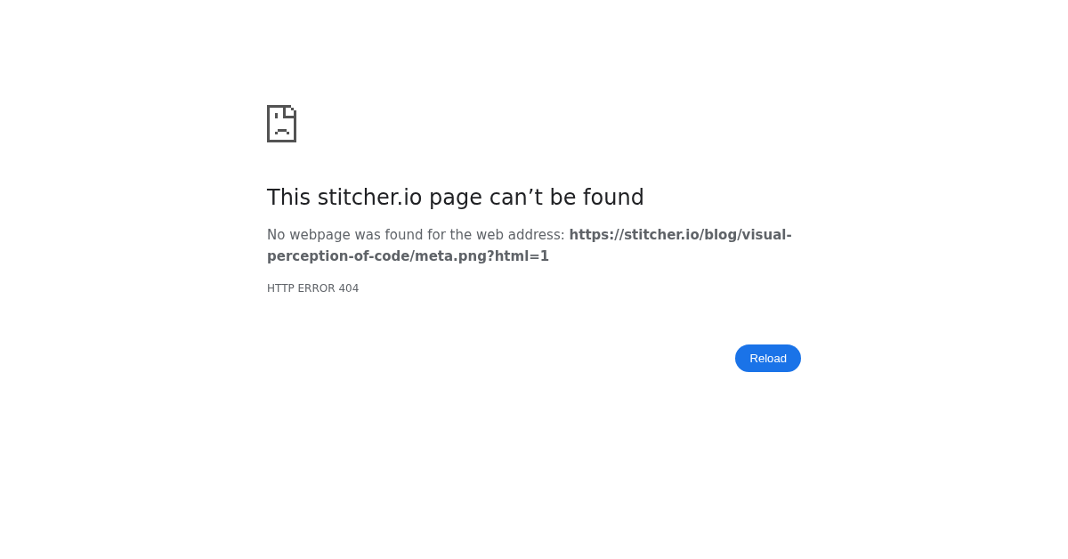 The Visual Perception Of Code Stitcher Io