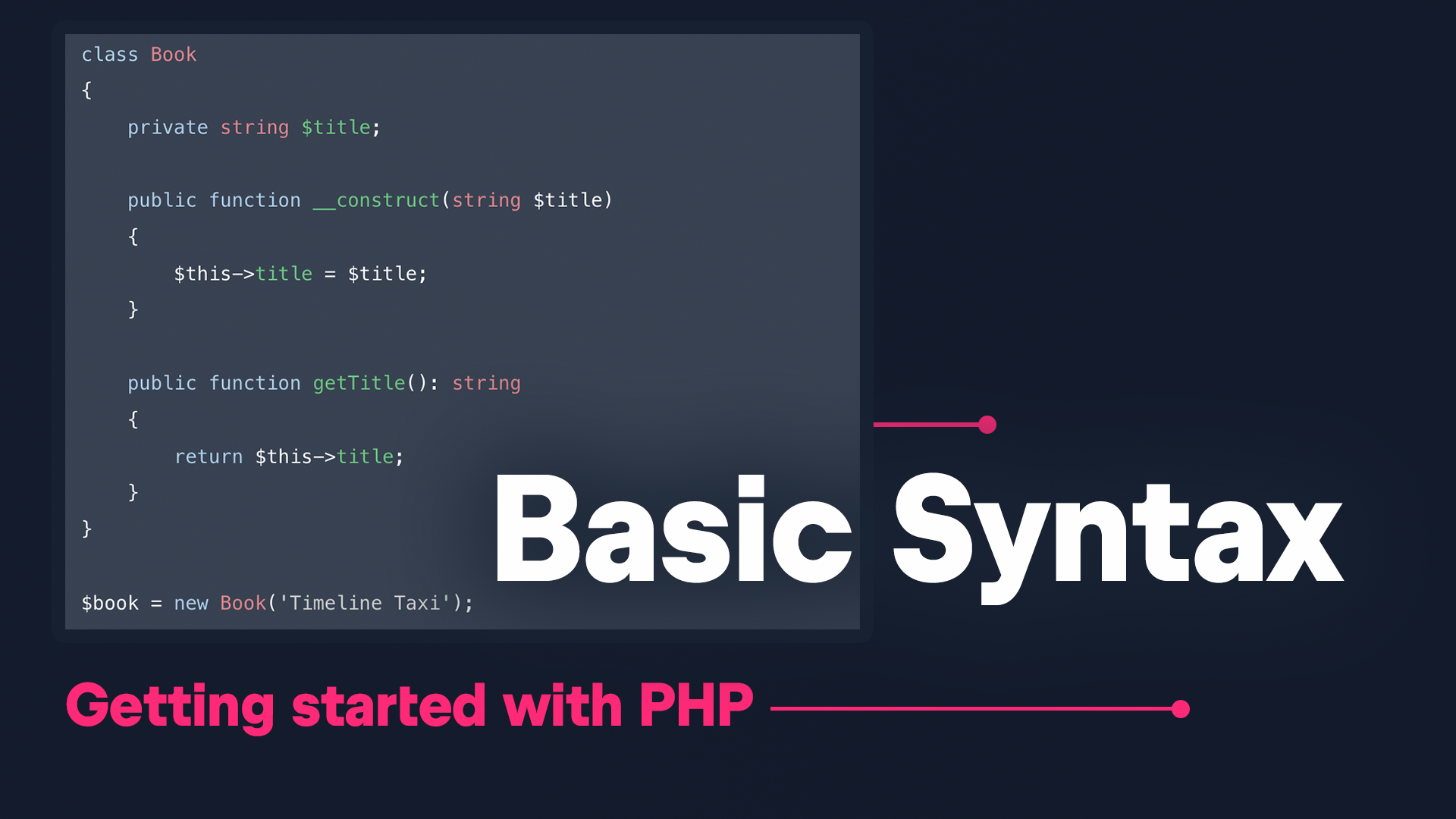 PHP's syntax explained | Getting started with PHP