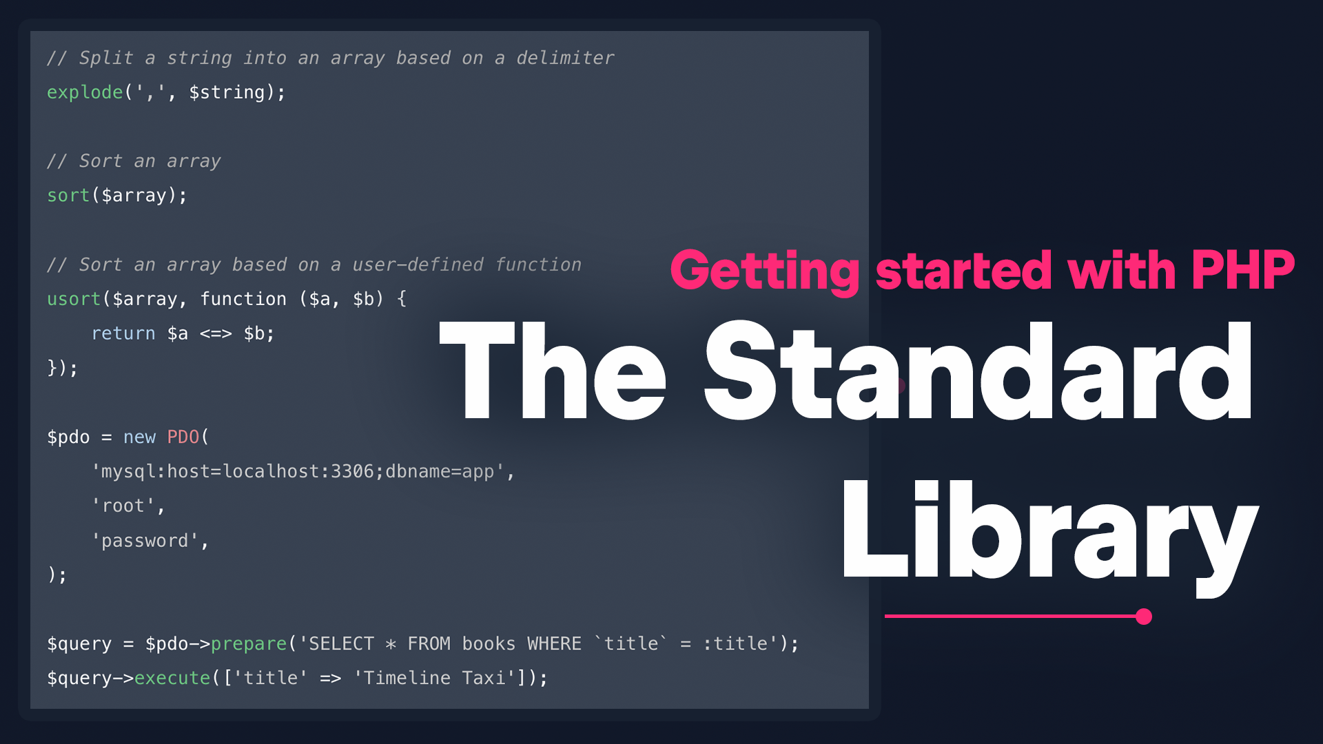 Learn about every built-in PHP feature | Getting started with PHP